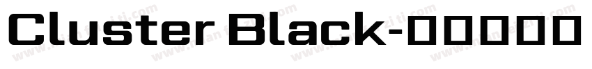 Cluster Black字体转换